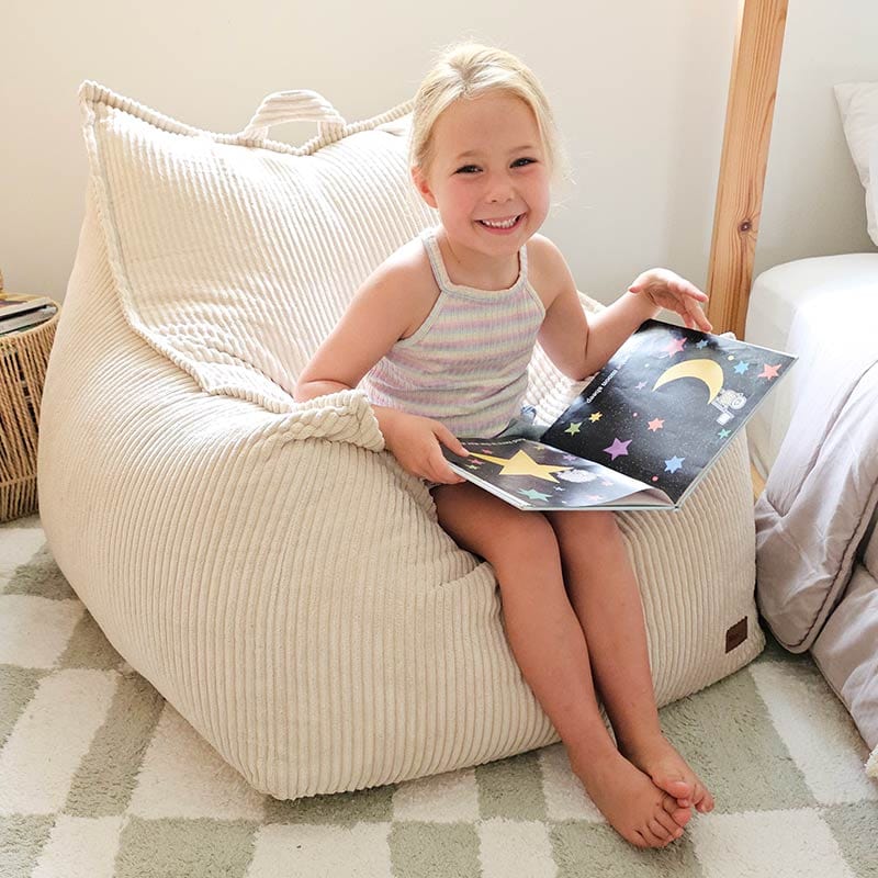 Mini Mooi Cord Bean Bag – a modern twist on kids’ seating with cozy corduroy and minimalist design