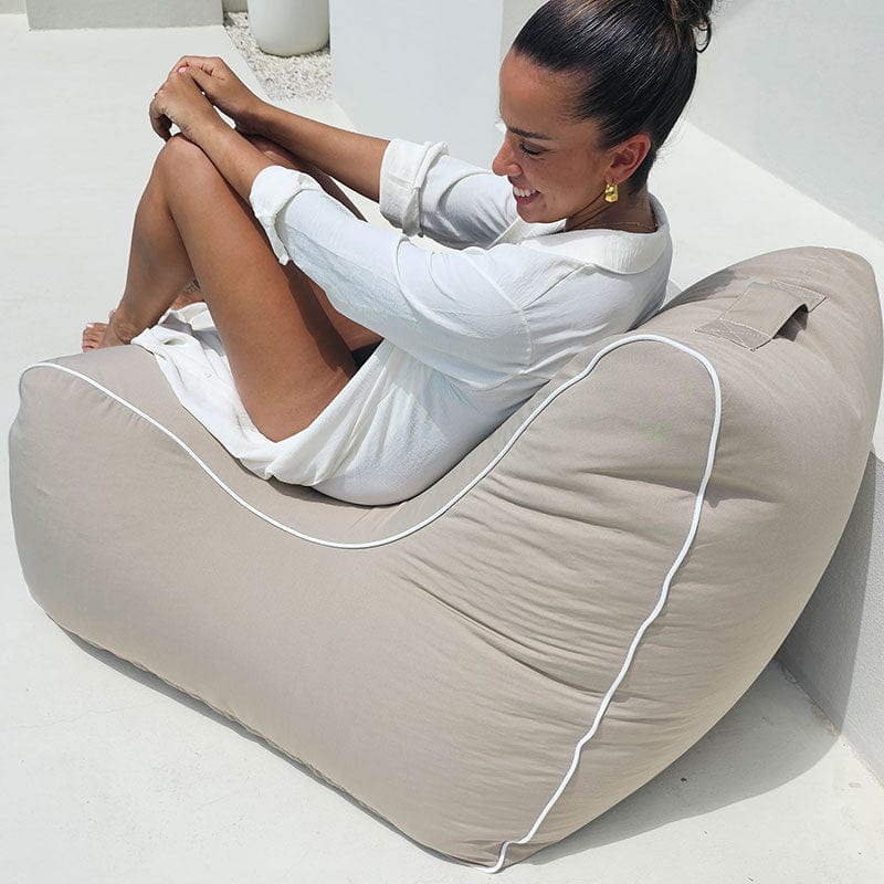 Taupe Bora Bora Bean Bag Chair by Mooi Living