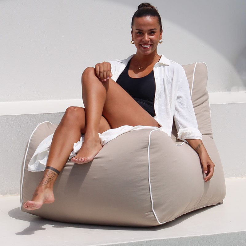 Taupe Bora Bora Bean Bag Chair by Mooi Living