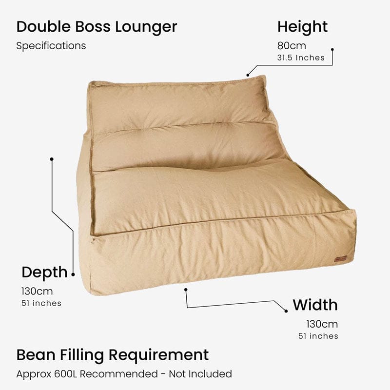 Boss Double Seater Bean Bag – Stylish Indoor Comfort - Specifications