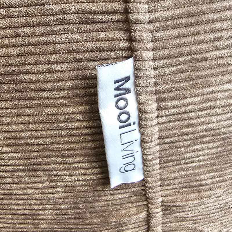 Nutmeg - Round Corduroy Ottoman indoor bean bag by Mooi Living – a stylish modern accent for any living space