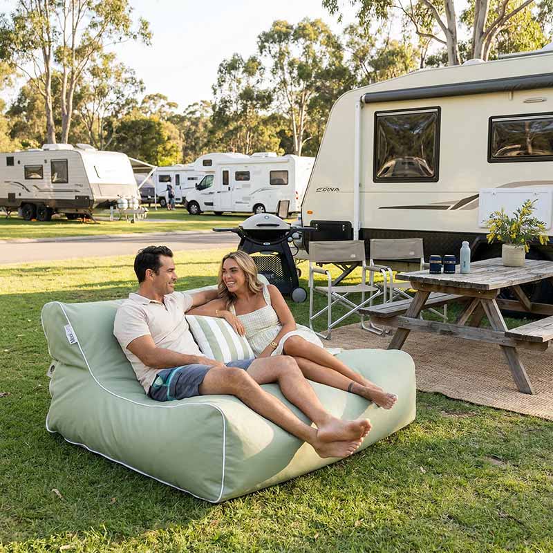 Camping in Comfort - The bean bag camping chair you need