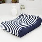 Mooi Living Nevaeh Sunbed – Double Outdoor Bean Bag Cover - Navy Stripe