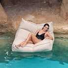 Luxury Taupe Lana Lounger Pool Float Bean Bags outdoor bean bag by Mooi Living