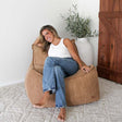 Mooi Cord Bean Bag Chair in Caramel – warm-toned corduroy seating with soft texture and modern indoor comfort