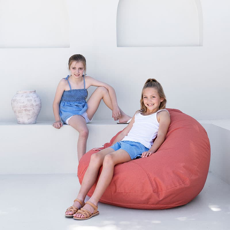 Mini Pods Terracotta - Kids Outdoor Bean Bags  outdoor Bean Bag by Mooi Living