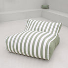 Sage Green and White Stripe Chill Uv Lounger by Mooi Living, MOSTRCHILL-BB-GRESTR