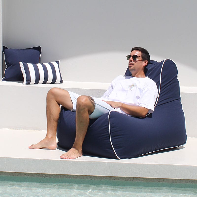 Navy Bora Bora Bean Bag Chair