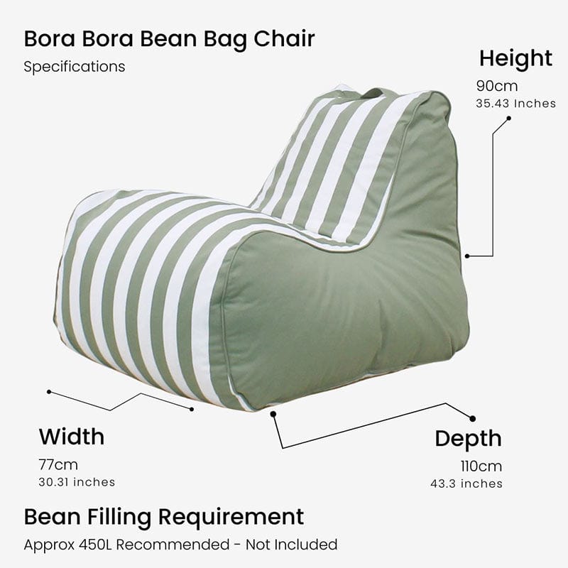 Bora Bora Outdoor Bean Bag Specifications