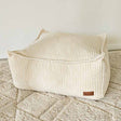 Mooi Cord Ottoman bean bag in beige – plush, neutral-toned ottoman for relaxed indoor lounging