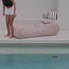 Isla Sunlounge bean bag – sleek, full-length outdoor lounger for poolside comfort