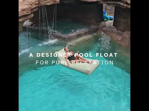 Sage Green Talia Float – Luxury Floating Bean Bag for the Pool