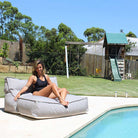 Pumice Stone Lana Lounger Pool Float outdoor Bean Bag by Mooi Living  – double seater bean bag pool float for ultimate poolside comfort