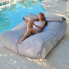 Nevaeh Bean Bag Sun Lounger – UV-Resistant Outdoor Cover - Stone