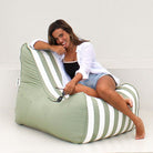 Outdoor Bora Bora Bean Bag Chair - Sage Green Stripe