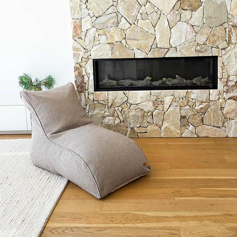 Interior designers' favourite boucle daybed chair - Taupe